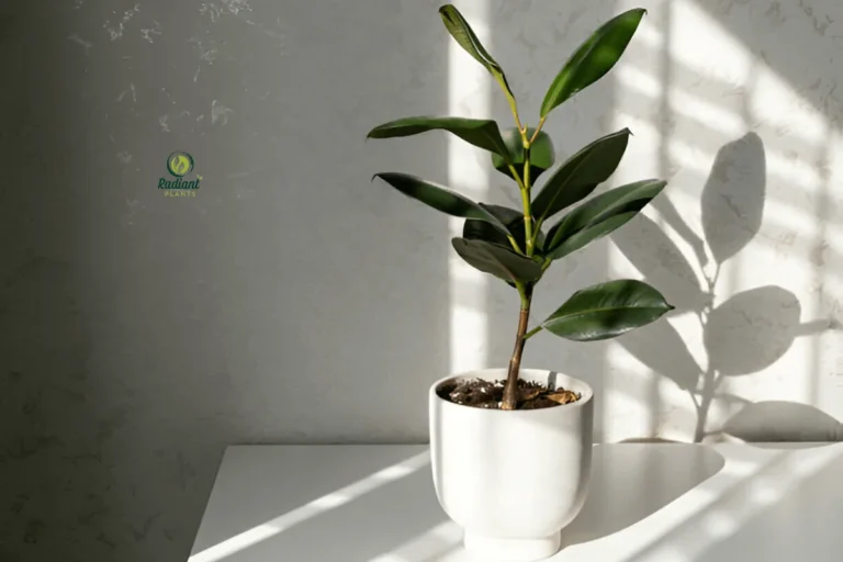 Variegated Rubber Plant 'Tineke' Specimen