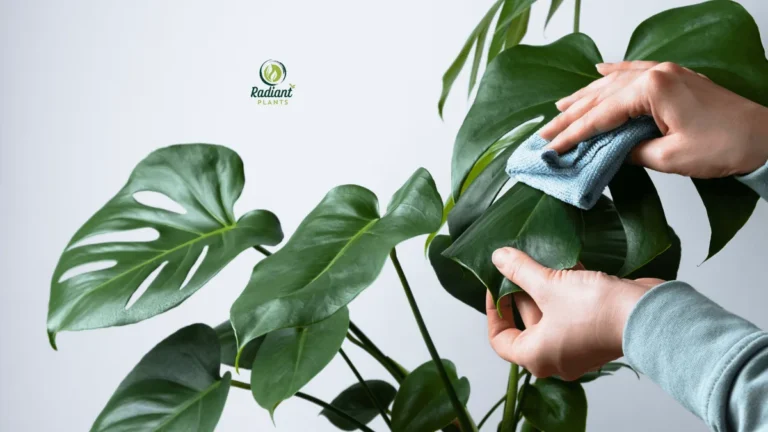 A lush indoor Monstera plant showcasing vibrant green and variegated leaves, demonstrating proper Monstera plant care and growth.