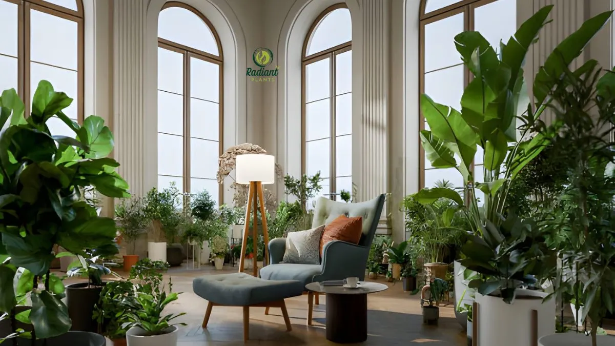 Minimalist bedroom styled with the best indoor plants for natural décor